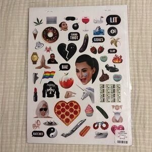 Urban Outfitters Kim K Stickers